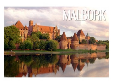 MALBORK - Zamek - Odbicie - Magnes na lodówkę