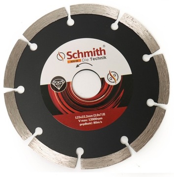 TARCZA DIAMENTOWA SEGMENTOWA 125mm SCHMITH