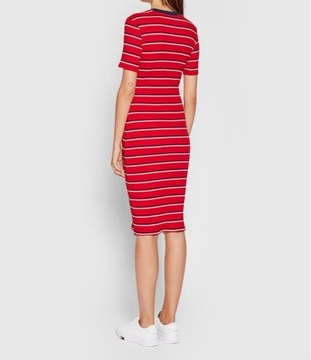 Tommy Jeans Sukienka Striped Bodycon DW0DW10382 XNL