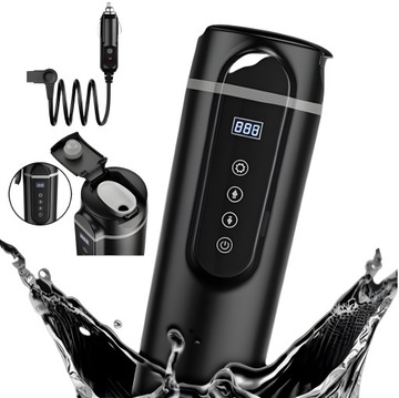 ЭЛЕКТРИЧЕСКИЙ ЧАЙНИК ДЛЯ ПУТЕШЕСТВИЙ, 12 В/24 В, АВТОМОБИЛЬНАЯ КРУЖКА, 500 МЛ