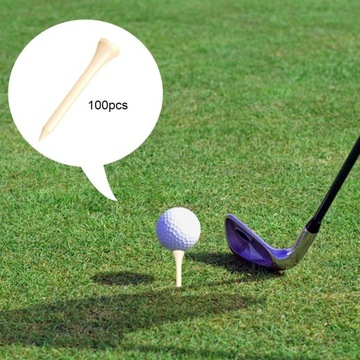 100 шт. деревянные футболки для гольфа оптом для тренировочного поля для гольфа на заднем дворе 54 мм