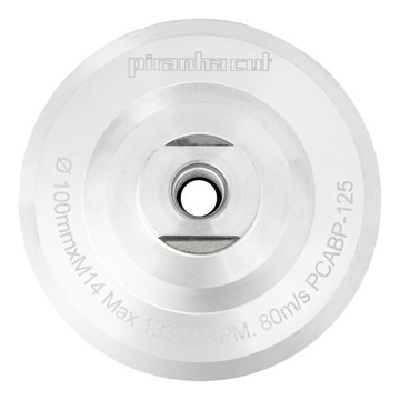 АЛЮМИНИЕВЫЙ диск для ПОЛИРОВАЛЬНЫХ ДИСКОВ на липучке 100 мм.