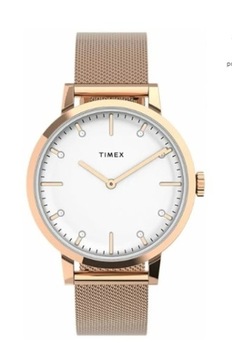 Zegarek Timex Damski Różowe Złoto na Bransolecie