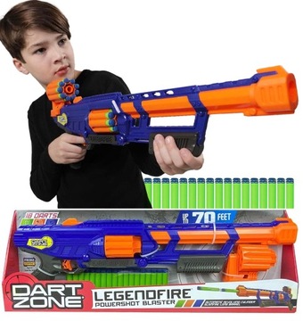 KARABIN NA STRZAŁKI Dart Zone Legendfire Powershot STRZELAJ SZYBKO i DALEKO