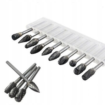 10 шт. 6 мм вольфрамовые стальные горелки для мини-шлифовального станка