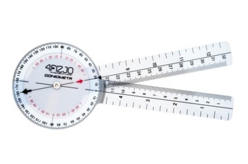 GONIOMETR POMIAR ZAKRESU RUCHU W STAWACH PRZEZROCZYSTY WYTRZYMAŁY 20CM