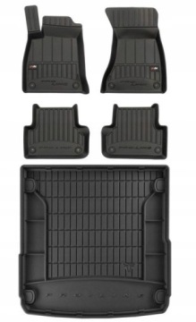 Set 3D Gumové rohože a rohože Audi A4 B9 Kombi 2015-