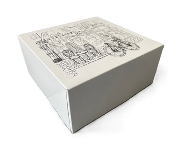 PUDEŁKO NA TORT CIASTO OPAKOWANIE 18x18x9 5szt.
