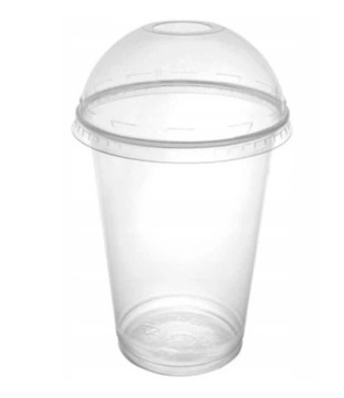 KUBEK SHAKE PET 300ml z wieczkiem wypukłym 50szt.