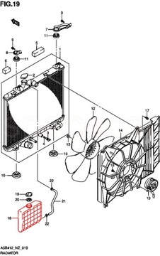 SUZUKI OE 17931-62J00 NÁDRŽ VYROVNÁVACÍ
