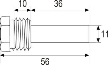 Дисковый ТЕРМОМЕТР CO 63мм 1/2