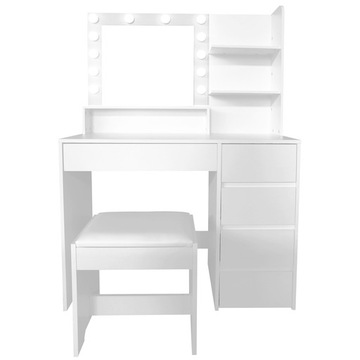 TOALETKA kosmetyczna LUSTRO OŚWIETLENIE 12 LED TABORET