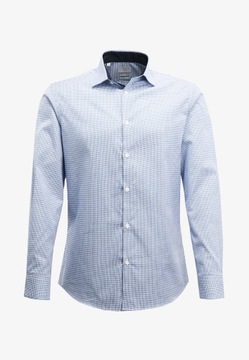 Koszula w drobną kratkę, niebieski, slim Selected Homme XL