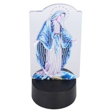 Светодиодный ночник с бриллиантами для рисования DIY Незаконченный материал 2N Лампа