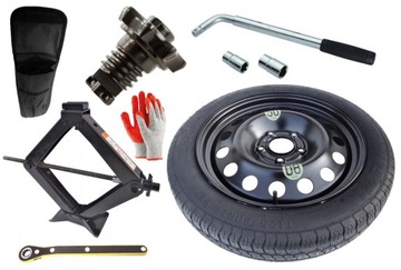 KOŁO DOJAZDOWE R17 VOLKSWAGEN T-ROC (2017-obecnie) + ZESTAW (ŚRUBA)