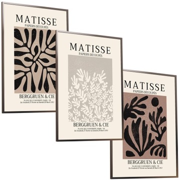 30x40 ZESTAW OBRAZY W RAMIE PLAKATY RAMKA ABSTRAKCJA BOHO ART HENRI MATISSE