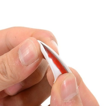 ПРОФИЛЬ КРОМКА ДВЕРИ НАКЛАДКА НА КРАЙ АВТОМОБИЛЬНОГО БАМПЕРА БЕЛАЯ КРАЙКА