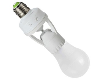 E27 ДАТЧИК ДВИЖЕНИЯ ДЛЯ СЕНСОРНОЙ ЛАМПЫ С PIR-СВЕТОДИОДОМ В СУМЕРКАХ