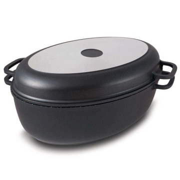 FUNTZIO гранитная жаровня, жаровня для гуся для запекания мяса, 38 см, 8 л