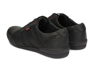 Мужская обувь Кожаная обувь Черная повседневная натуральная кожа R-3P Размер 43