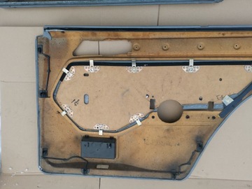 Mercedes W124 серая кожаная обивка дверей