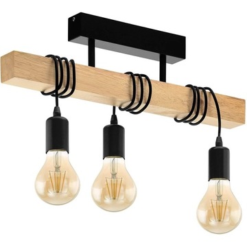ДЕРЕВЯННЫЙ ПОТОЛОЧНЫЙ ПОДВЕСНОЙ СВЕТИЛЬНИК LOFT LINE BULB 3 APP973-3CP