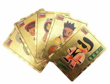 ЗОЛОТЫЕ КАРТЫ 55 ШТ. КОЛЛЕКЦИОННЫЕ КАРТЫ STUMBLE GUYS ЗОЛОТАЯ КОЛОДА