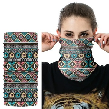 Multifunctional Seamless Magic Scarf Bohemian Ethnic Style Buff Outdoor