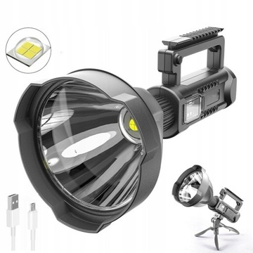 LATARKA AKUMULATOROWA MOCNA P70 LED 40W USB 1000M