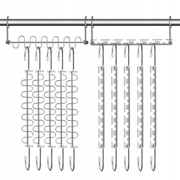 8x Organizer Wieszaki ubraniowe wieszak ubrania