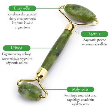 Нефритовый ролик для массажного скальпа и массажа для лица тела