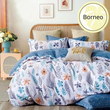 Постельное белье 200х220 + наволочки, цветы из настоящего хлопка.