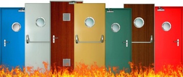 ПОЖАРНАЯ ЗАЩИТА Двери 120 см, EI30, EI60 Одностворчатые, огнестойкие, серые