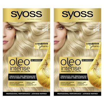 Syoss Oleo farba do włosów Jasny Blond 9-10 x2