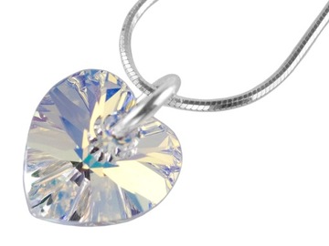 VERSIL wisior serce Swarovski 10 mm SREBRO 925