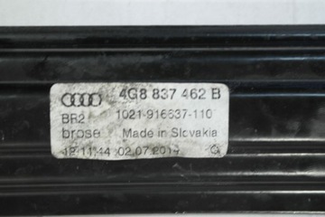 AUDI A7 FACELIFT MECHANIZMUS OKNO PRAVÝ PŘEDNÍ 4G8837462