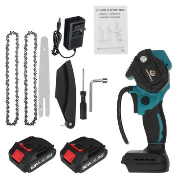 АККУМУЛЯТОРНАЯ ЦЕПНАЯ ПИЛА 8 ДЮЙМОВ 2XAKU 2X ЦЕПЬ 8