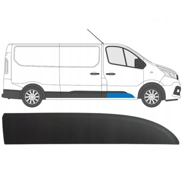 LIŠTA BOČNÍ DVEŘE PŘEDNÍ PRAV. DO RENAULT TRAFIC 3