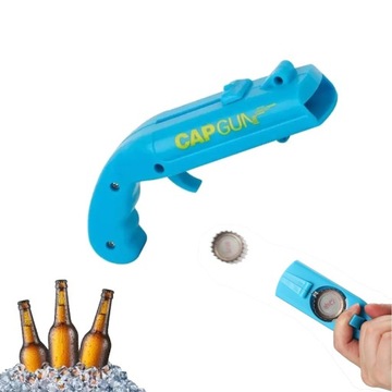OTWIERACZ DO BUTELEK STRZELAJĄCY KAPSLAMI JAK PISTOLET