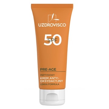 UZDROVISCO Pre-Age SPF 50 peptydowy krem antyoksydacyjny przeciw przebar P1