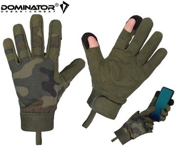 ТАКТИЧЕСКИЕ ПЕРЧАТКИ Dominator ARMY ДЛЯ СМАРТФОНА PL CAMO WZ.93 L