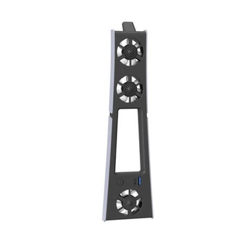 Wentylator Do PS5 CHŁODZĄCY DO PLAYSTATION SLIM CICHY USB LED BIAŁO-CZARNY.