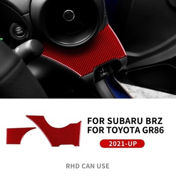 PRAVÉ NÁLEPKA Z VLÁKNA  UHLÍKOVÉHO PRO SUBARU BRZ TOYOTA GR86 202~17158