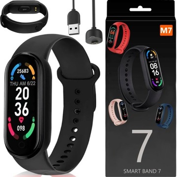 SMARTWATCH SMARTBAND ZEGAREK OPASKA SPORTOWA M7 APLIKACJE PL KROKOMIERZ ITP