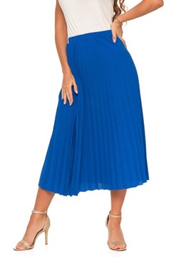 ЮБКА ЖЕНСКАЯ ПЛИССИРОВАННАЯ, ЭЛЕГАНТНАЯ ДЛИННАЯ МАКСИ, БЕЗ УЗОРА, МОДНАЯ MORAJ L/XL