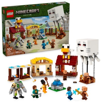 KLOCKI LEGO MINECRAFT 21273 ATAK BALONOWEGO GHASTA NA WIOSKĘ FIGURKI ZESTAW