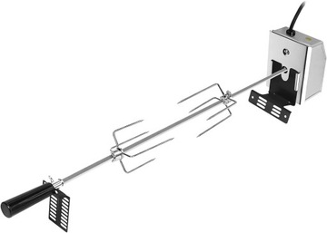 220-240 V elektryczny Obrotowy rożen do grilla, 4 x igła do mięsa