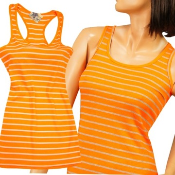 BOKSERKA TOP BAWEŁNA Koszulka bluzka PASKI KOLORY!