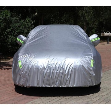 L XL XXL Полное покрытие автомобиля водонепроницаемый серебристый