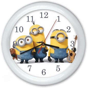 ZEGAR ŚCIENNY MINIONKI na prezent dla dziecka